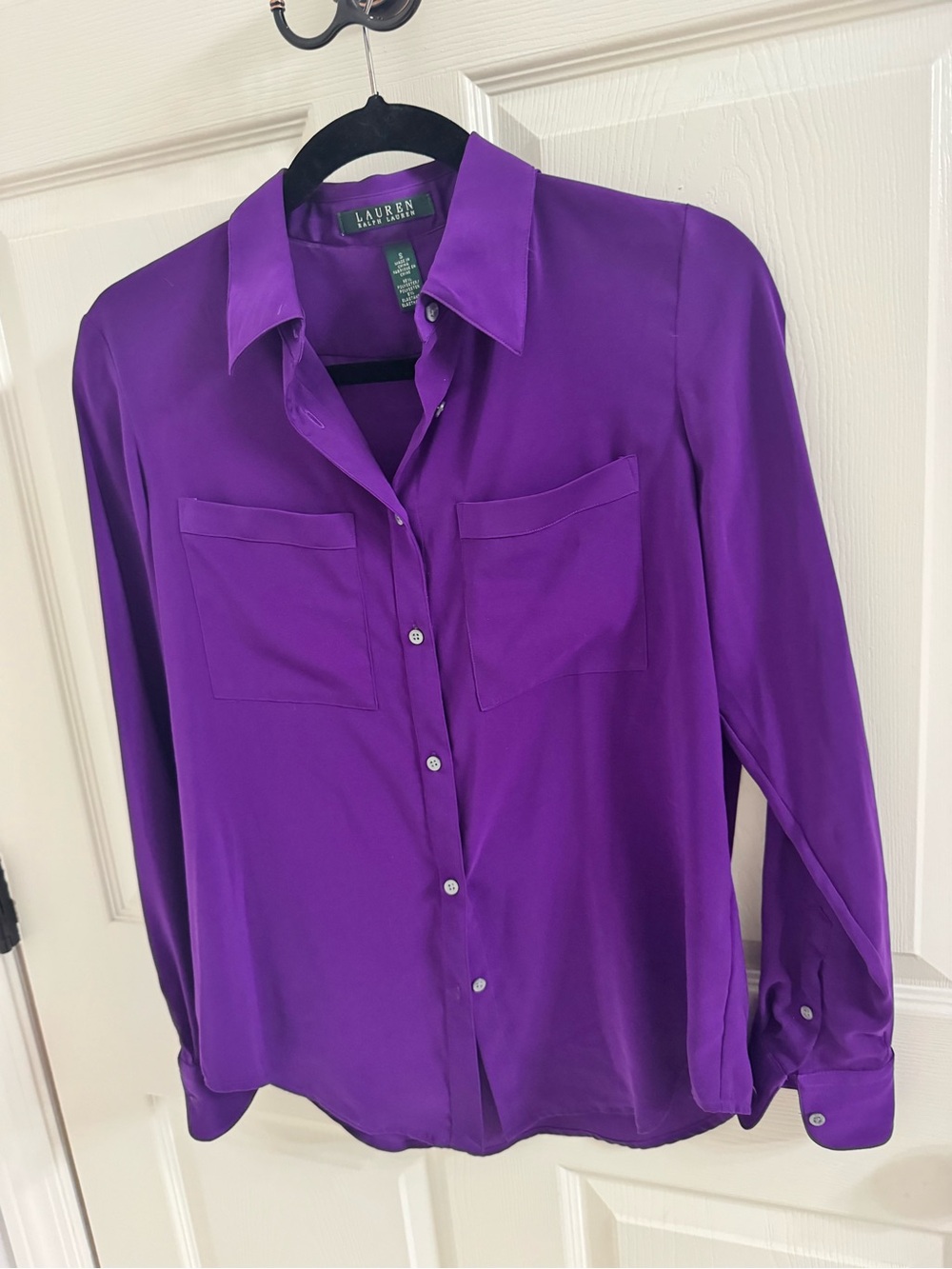 Ralph Lauren Purple Women's Button-Up Shirt